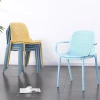 outdoor garden full pp seat chair colourful cheap  Stackable plastic dining chair