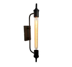 outdoor long strip edison bulb led wall sconce medieval with power outlet