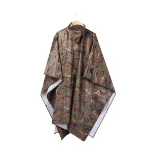 Outdoor Military Travel Camouflage Raincoat casual Kerchief poncho raincoat