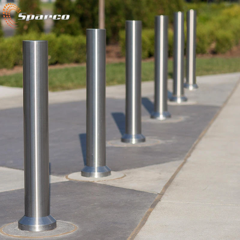 Outdoor traffic bollard stainless steel 304/316L parking barrier warning post