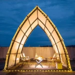 Outdoor Waterproof Canvas Safari Tent For Accommodation Hotel Dome Canvas Stretch Tent Luxury Hotel Wedding Tents