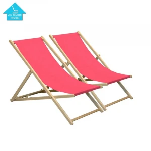 Outdoor Wooden Furniture Antique Folding Beach Chair Wood with stripe