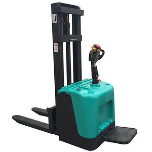 Pallet Truck Lift Stacker 2 Ton Electric Battery Forklift Used In Warehouse