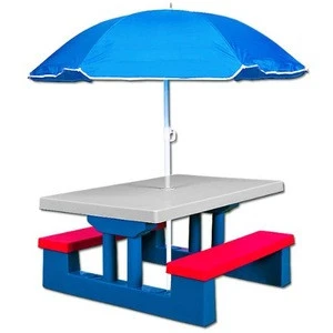 patio umbrella for promotion, aluminium parasol umbrella with table for kids