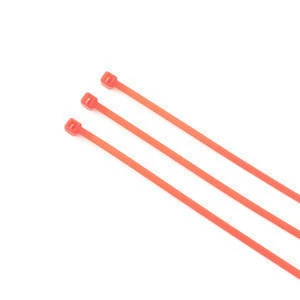 Peach Self locking PVC Colorful Plastic Cable Tie Nylon 66 Made In China