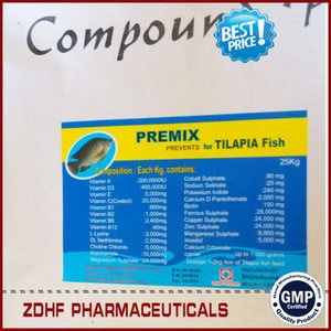 pharmaceutical medicines vitamin mineral premix for nile tilapia breeding