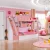 Import Pink Color Kids Furniture Set Child Bunk Bed Set for Girls from China