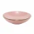Import Pink Color Stoneware dinner plate with gold rim from China