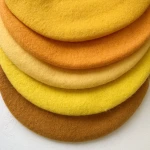 Plain Dyed Female Vintage Cashmere Warm Custom Wool Beret Hat for Women