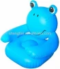 Plastic pvc inflatable sofa chair with smile expression shape for best christmas gifts for children