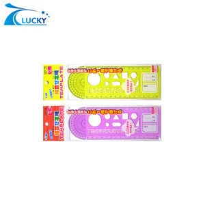plastic ruler with protractor