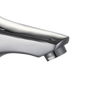 Polishing single handle chrome plated Hot and cold bathroom basin faucets