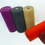 Polyester Black Outdoor Carpet /Plain Exhibition Black Carpet Felt For Event/Non-Skip Needle Punched Felt Rolls