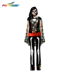 Popular Day Of The Dead Stage Show Costumes  Party Mask Halloween Sexy Cosplay Costume