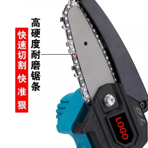 Portable 4inch cordless battery powered tree wood grapevine electric chainsaw pruning saw with brushless motor