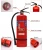 Import Portable ABC DCP Dry powder fire extinguisher, Cheap OEM support, Mini Car used with ISO certificate from China