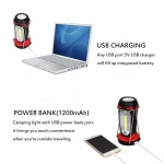 Portable camping tent light rechargeable outdoor portable emergency light
