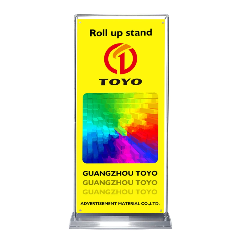 Portable Door Type Stainless Steel Stand Banner Display for outdoor