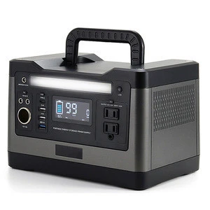 Portable emergency dc ac power station for home or outdoor