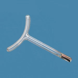 Portable High Frequency Facial Machines Accessories, Fork Shaped Glass Electrotherapy Tube