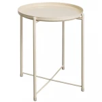 Portable Metal Tray Table With Removable Tray
