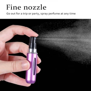 Portable refillable perfume bottle Aromatherapy pump with spray Empty cosmetic container Spray travel spray bottle