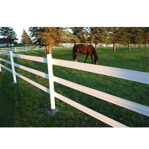 Portable top standard vinyl horse fence for horse racing