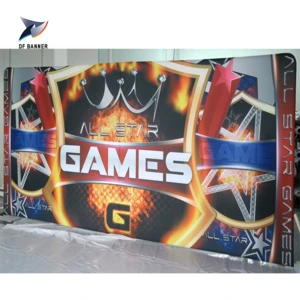 Portable trade show exhibition stand convention display stretch fabric 10x10 backdrop stand