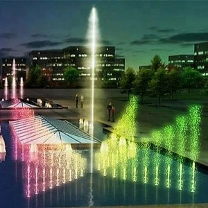 Portable water fountain landscaping led light