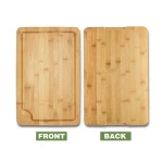 Premium Organic Bamboo, Extra Large Cutting Board and Serving Tray with Drip Groove
