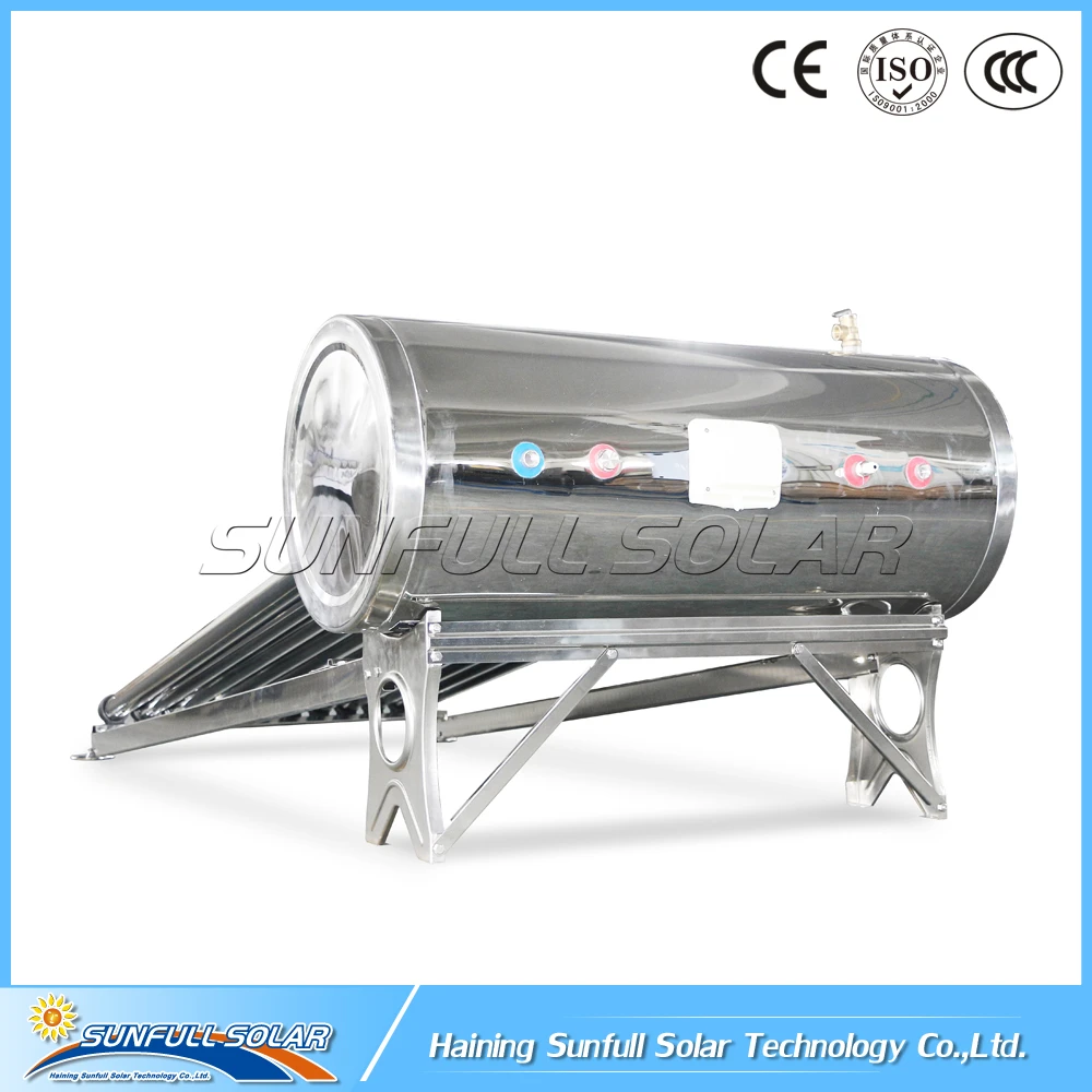 Pressurized heat pipe vacuum tube stainless steel solar hot water heater