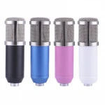 Professional BM-800 BM 800 Condenser microphone Pro Audio Studio Vocal Recording mic KTV Karaoke Desktop mic Metal Shock Mount