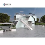 Professional factory Custom Detachable Mobile shopping streets Luxury Prefabricated container house