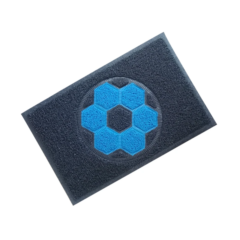 pvc coil mat with  coir door mat custom printed