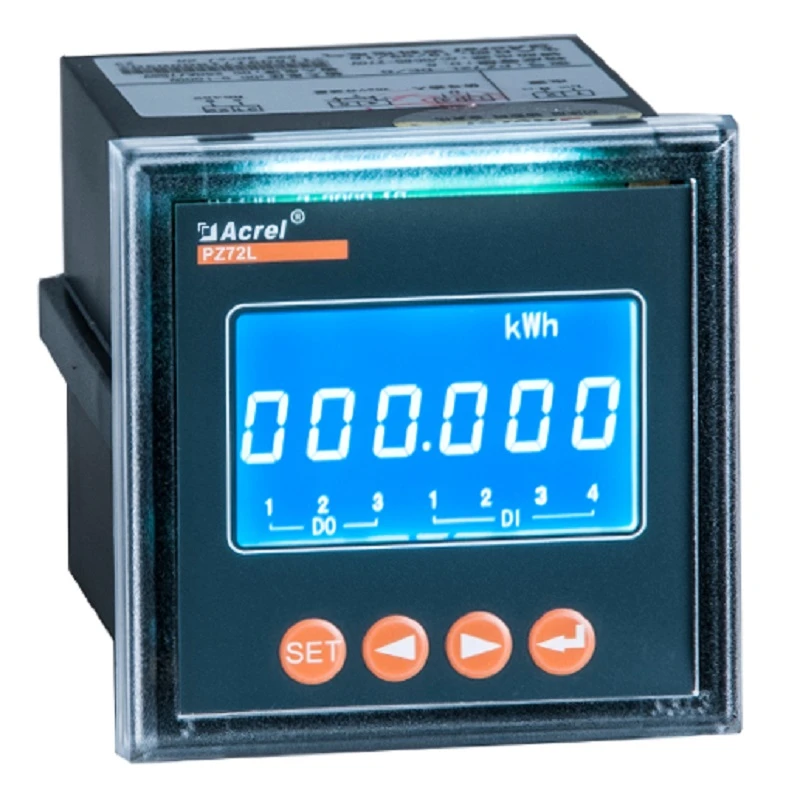 PZ72L-DE digital panel current voltage dc energy power kwh monitor meter for solar panels