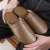 Import QEO Custom high quality winter warm soft indoor outdoor leather scuff men womens slippers from China