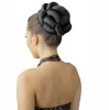Qingdao factory price  hand braid style American fashion hair bun CU material korea PP material hair bun chignon with nets