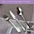 Import QT00011 custom silver Flatware Sets spoon fork and knife for home goods from China