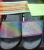 Import Rainbow color PVC surface upper material for lady slipper from China