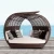 Import Ratan Garden Furniture Oversized Daybed Outdoor Sunbed Round Outdoor Furniture from China