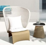Rattan wicker cast aluminum leisure ways garden leisure sofa