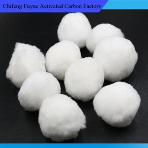 Raw White Hollow Fiber/Polyester Fiber Ball for water treatment