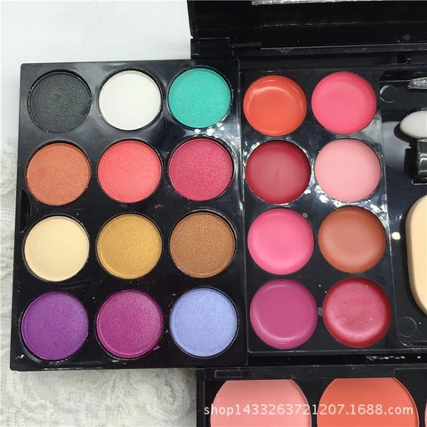 Ready To Ship ADS Professional Women Girl Organic Korean Cosmetics all in one Makeup kit full gift set