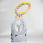rechargeable and dry battery powerd led reading lamp with fan