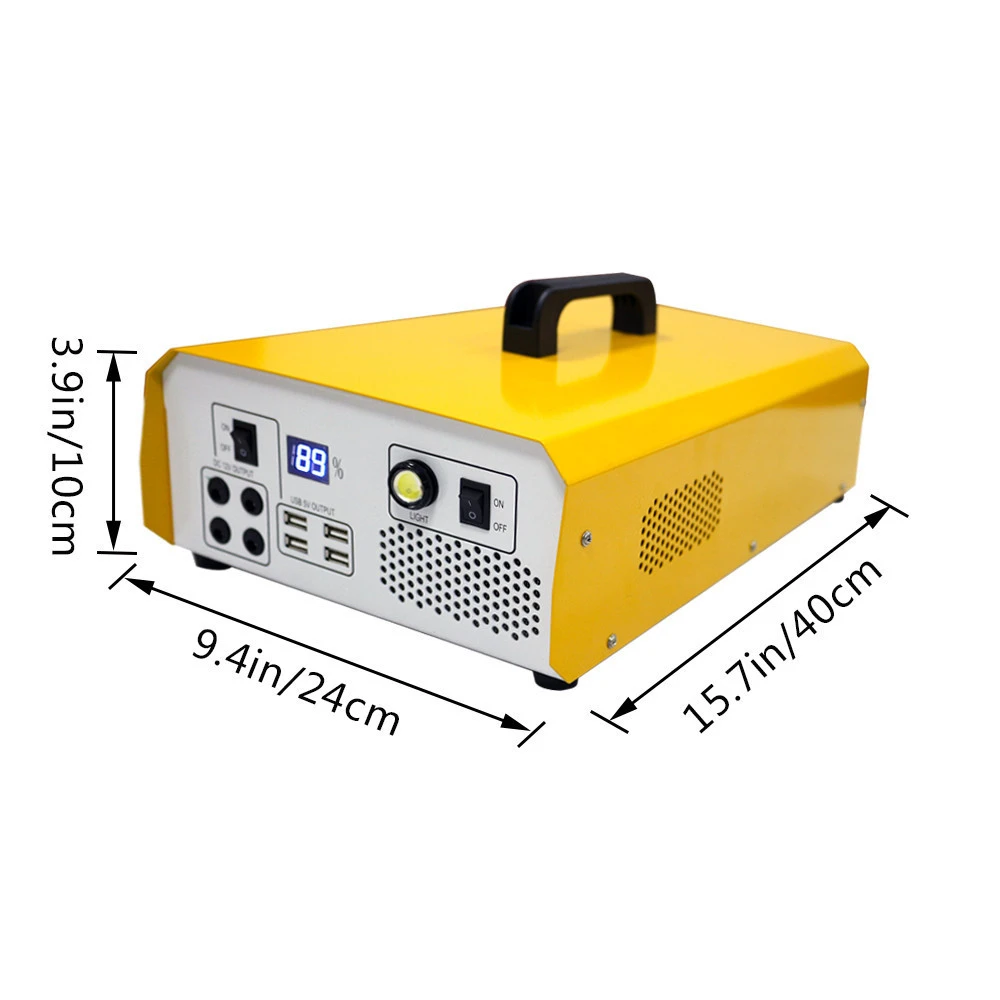 Rechargeable Battery Electric Generator Solar PV Grid Tie AC Output Camping Power