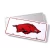 Import Red animal Arkansas razorbacks image custom logo USA size aluminum license plate from China