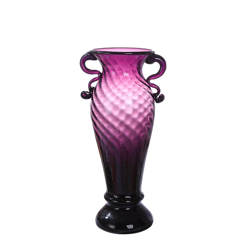 Red Beautiful Design  Coloured Glass Vase Floor Vase Glass Home Decor Wholesale