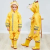 Reflective Safety Siamese Raincoat Kids Rain Coat Rainwear Children Folding Rain Gear for Boys Rain Poncho