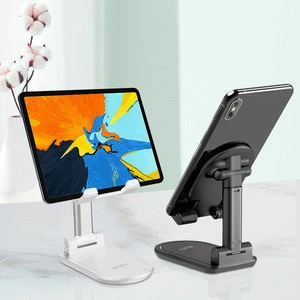 Retractable Aluminium Desktop Cell Phone Mount Holder Universal Table Desk Foldable Phone Tablet Stand