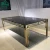 Import Romantic metal frame glass top rectangle stainless steel furniture for wedding table from China